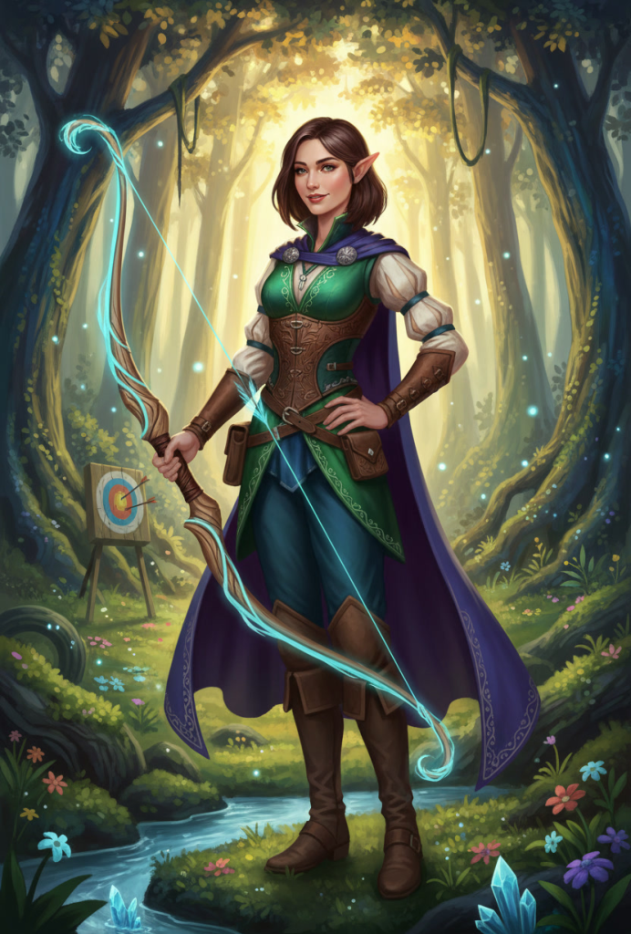 Female Half-Elf Ranger Pathfinder Kingmaker portrait