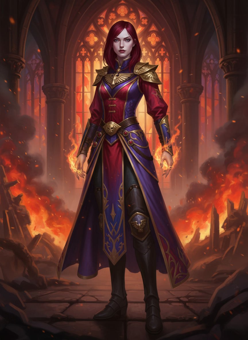 Female Operative Warhammer 40k Rogue Trader portrait