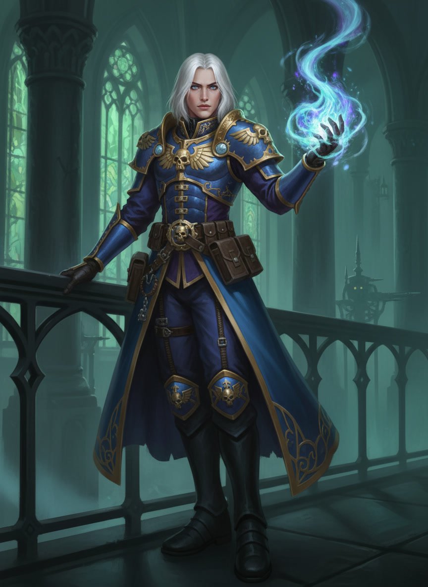 Male Operative Warhammer 40k Rogue Trader portrait